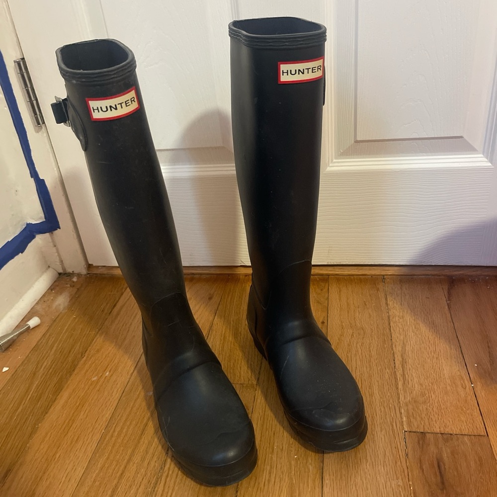 Hunter Classic Navy Blue Tall Boots